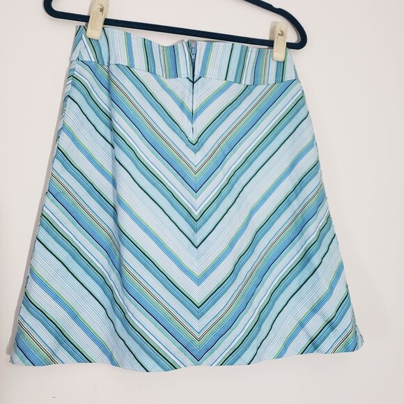 Vintage 90s Womens RAG A Line Skirt Size 5 Chevorn Preppy Summer Euro Picnic - Picture 2 of 7